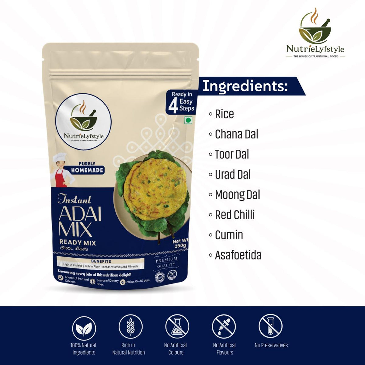 Instant Adai  Dosa Mix