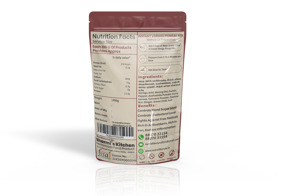 Premium Varagu Rice Pongal Mix